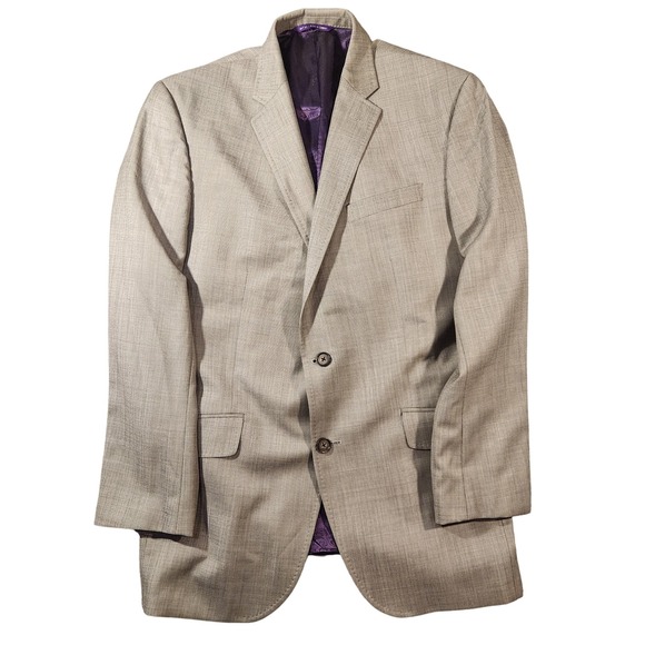 Ted Baker Endurance Blazer‎ Mens 42R Gray Jones CT 100% Wool Sport Coat